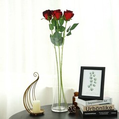 RED 24 Artificial 31″ Long Stem Silk ROSE FLOWERS Party Event Home Decorations