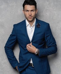 Premium Men’s Formal Polka Dot Flower Lapel Pin – Boutonniere for Men, Brooch…