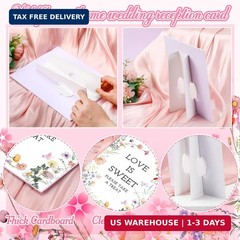 Yookeer 6 Pcs Wildflowers Wedding Table Decor Love in Bloom Floral Bridal Thank