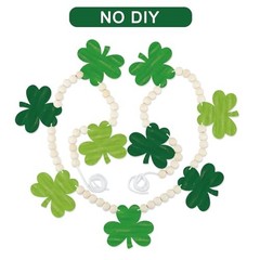 4.5 FT St.Patrick’s Day Shamrock Garland for Decorations, St.patrick.retro