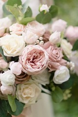Ling’s Moment Pink Wedding Bouquets for Bride, Dusty Rose Bridal Bouquets for…