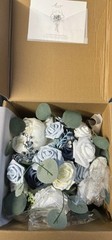 Ling’s Moment Dusty Blue Bridal Bouquet for Bride, Blue Wedding Bouquets for …