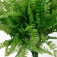 1-4Pcs Plastic Lifelike Artificial Fern Foliage Bush Plants Indoor outdoor Decor