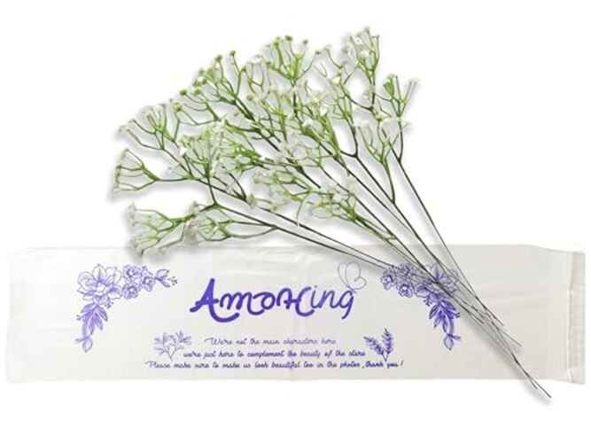 Artificial Baby’s Breath Flowers, 8 Pcs White Babies Breath Flowers Artificial