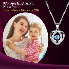 ADDWel Preserved Real Purple Rose with Sterling Silver Necklace Roses