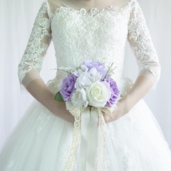 Wedding Bouquets for Bride Bridesmaid, Artificial Lilac Bride Flower Bouquet …