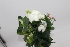 Bridal Wedding Bouquet Blush Ivory Rose White 15″ Romantic White Sweet Pink