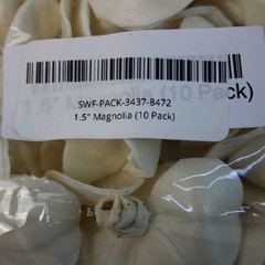 Sola Wood Flowers Lot 12 Packs Ivory Cream 1.5″ Magnolia 2″ Poise 10ct