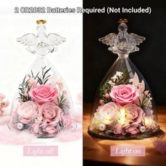 Casaido Mothers Day Rose Gifts for Women, 7″ Pink Preserved 7 inches,