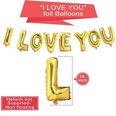 40 Pack I Love You Balloons and Heart Balloons Kit with 1000 Pcs Dark-Red
