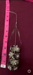 Persian Silver Jasmine Flowers Set Of 2 Branches. New In Original Cases.