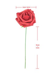 US 25/50pcs Artificial Flower Lifelike Foam Roses Home Party Decor DIY Bouquet