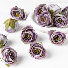 100pcs Tea Bud Roses Artificial Flowers Home Bridal Wedding Christmas Decor NEW