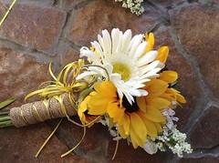 Wedding flowers bridal bouquets decorations you pic colors turquoise sunflowers