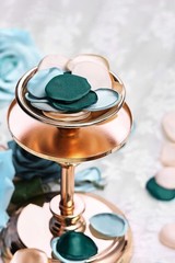 Silk Flower Petals 300Pcs, Wedding Proposal Decor, Green Rose Petals