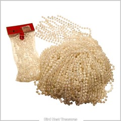 Lot of 14 – IRIDESCENT PEARL BEADED GARLANDS, Ea. 9’ (Total 126’)—Wedding Decor