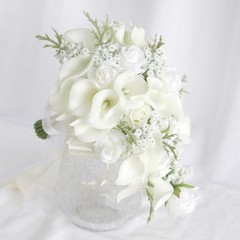 Wedding Bouquet for Bride Artificial Flowers Elegant Romantic Bridesmaids Fake