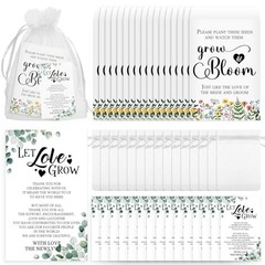 100 Wedding Favors for Guests – Seed Packets, Kraft Envelopes & Gift Bags