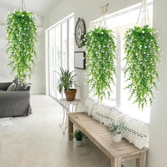 8pcs Artificial Plant Fake Eucalyptus Hanging Flower Wedding Garden Home Decor