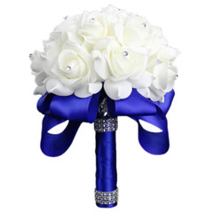 Wedding Fake Flowers Bridal Bouquets Bridesmaid Rose Centerpiece Bride Hydrangea