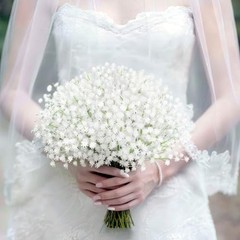 Baby Breath Artificial Flowers Bulk 15 Pcs Real Touch Faux 15PC White