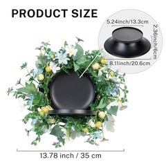 MOYEE Candle Holder Centerpieces for Tables,Candle Mixed Color Daisy Wreath
