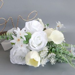 White Bridal Bouquets Wedding Bouquets Artificial Flower for Bridal, Wedding