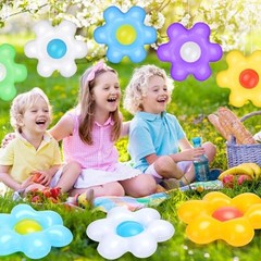 12 Pcs Spring Inflatable Hanging Flowers Colorful Inflatable Spring Flowers