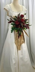 Steampunk and Style Faux Silk Bridal Bouquet