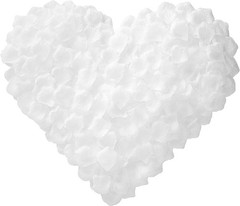 Versatile 3000 PCS White Silk Rose Petals for Weddings, Anniversaries, & Parties