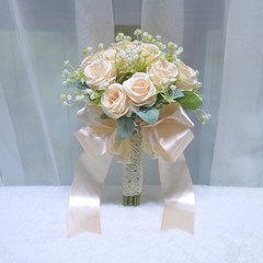 Artificial Wedding Flowers Silk Bridesmaids Bouquet Posy Holding Bride Bouquet