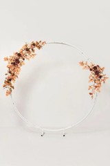 Ling’s Moment 4 pc Modular Garlands Arch Decor in Walnut Brown & Sand Beige