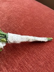 Artificial Bridal Bouquet + 2 Coursage Handmade