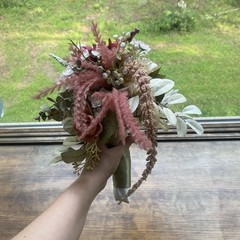 Beautiful Bridal Wedding Bouquet Budget Friendly Faux Florals White Pink Purple