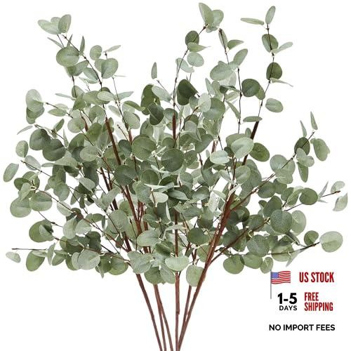 30″ Extra Long Greenery Stems – 6 Eucalyptus – Set of 6