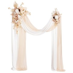 Ling’s Moment Spring Wedding Arch Flowers Kit Pack of 4, 2pcs Hanging Flower …