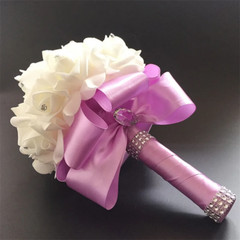 Wedding Fake Flowers Bridal Bouquets Bridesmaid Rose Centerpiece Bride Hydrangea