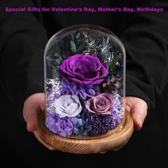 lovenfold Flowers for Delivery Preserved Rose Gifts Purple