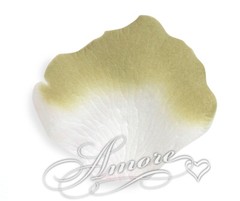 1000 Wedding Silk Rose Petals Sage and White, Petals & Garlands, Rose Petals