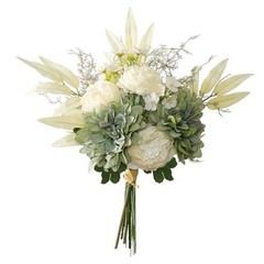 Artificial Flowers Fake Flower Plants Silk Dahlia Flowers Bouquet Dahlia-green