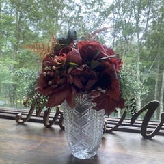Bridal Wedding Bouquet Lovely Budget Handmade Faux Florals Dusty Rose Green
