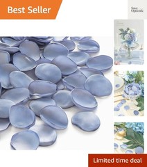 300pcs Rose Petals Dusty Blue Faux Silk Flower Petals for Wedding Flower Girl…