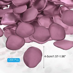 200 Pcs Silk Rose Petals, Artificial Flower Scatter Fake Rose Petals Dark Pink