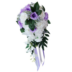Wedding Bride Bouquet Hand Tied Flower Decor Holiday Supply Realistic Bouquet
