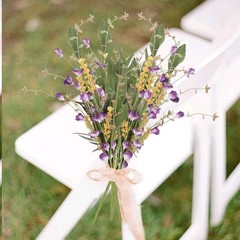 4Pcs Artificial Flowers Bundles Wild Flowers Bouquet Artificial Greenery Shru…