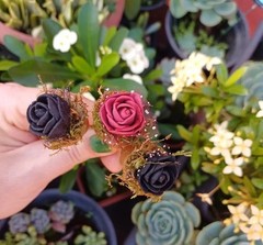 144Pcs Mini PE Foam Rose Heads Red Lace Flowers DIY Wedding Home Decor 2cm