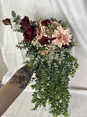 BRIDAL BOUQUETS SET OF 8! Bride Bridesmaids Artificial Wedding Flowers