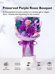 Eterfield Flowers for Delivery Prime, Mother’s Day Forever Small, Purple