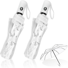 Elegant Clear Umbrella Set – 39.38″ Canopy, Lightweight & Perfect for Dating