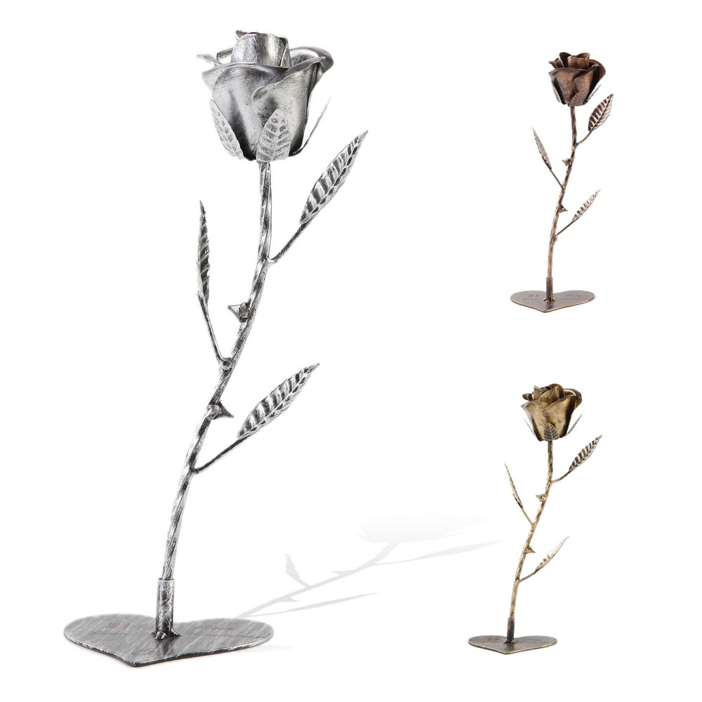 AevrBlos Iron 6 Year for Her, Metal Rose – 6th/11th Anniversary Gift